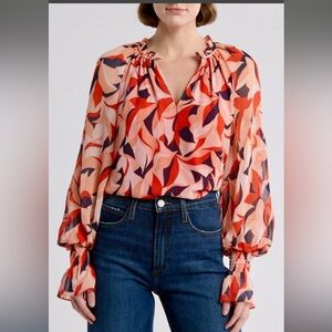 🆕 NWT Ramy Brook Deyna Long Sleeve Blouse